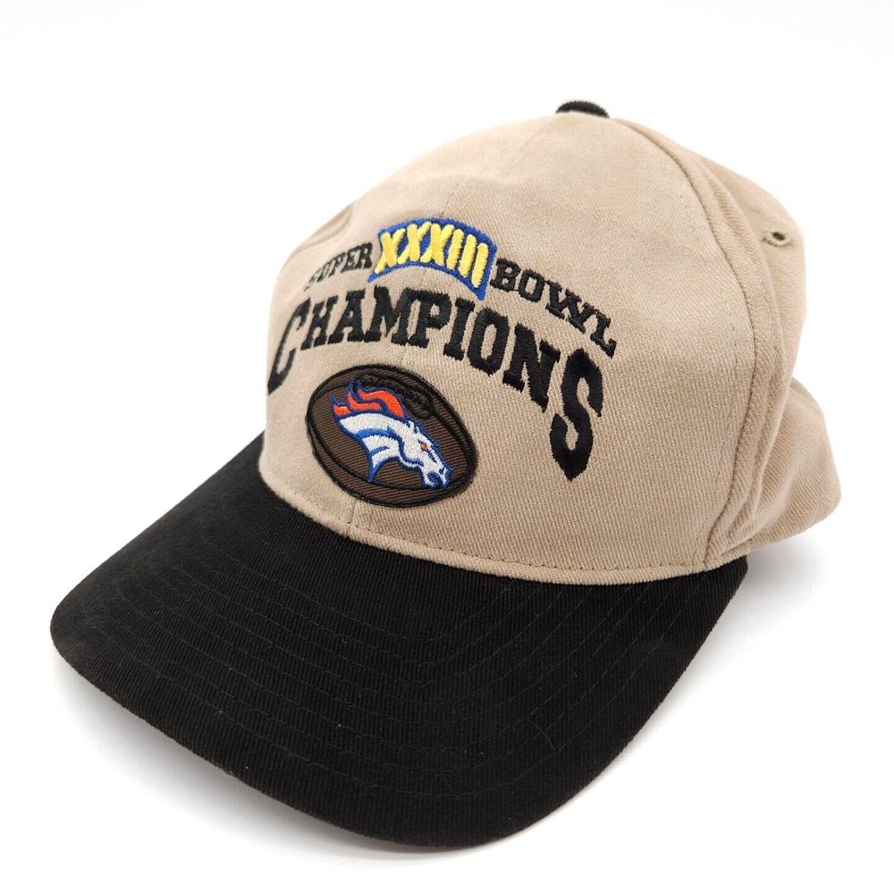Vintage 1999 Starter Super Bowl XXXIII 33 NFL Football Strapback Hat Cap Broncos